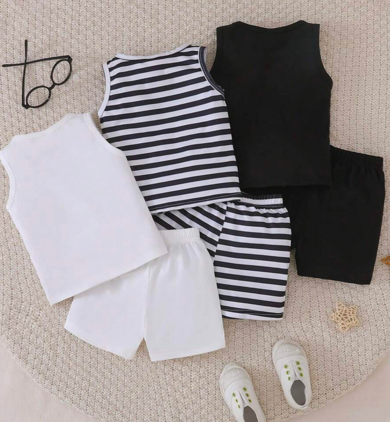 Playful Pals 6 Packs Baby Boy Summer Outfit Set